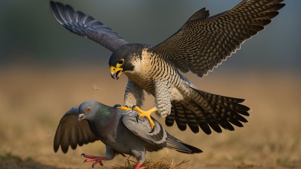 Falconeria e allontanamento piccioni