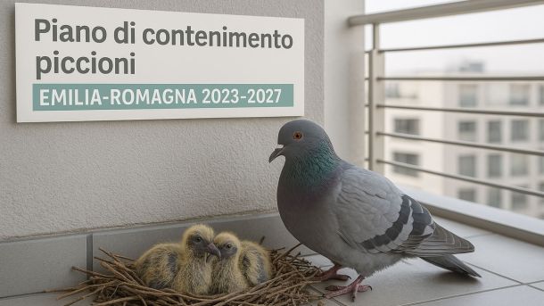 Piano di contenimento piccioni Emilia-Romagna 2023-2027
