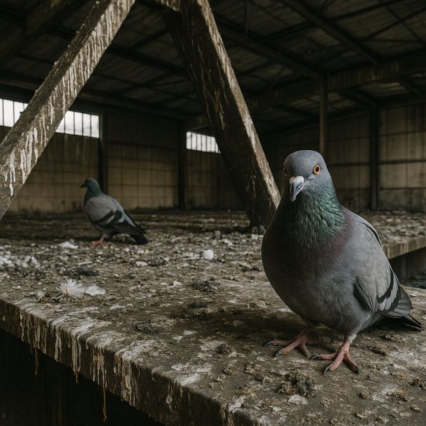 Guano di piccione: rischi, danni, rimozione e bonifica professionale