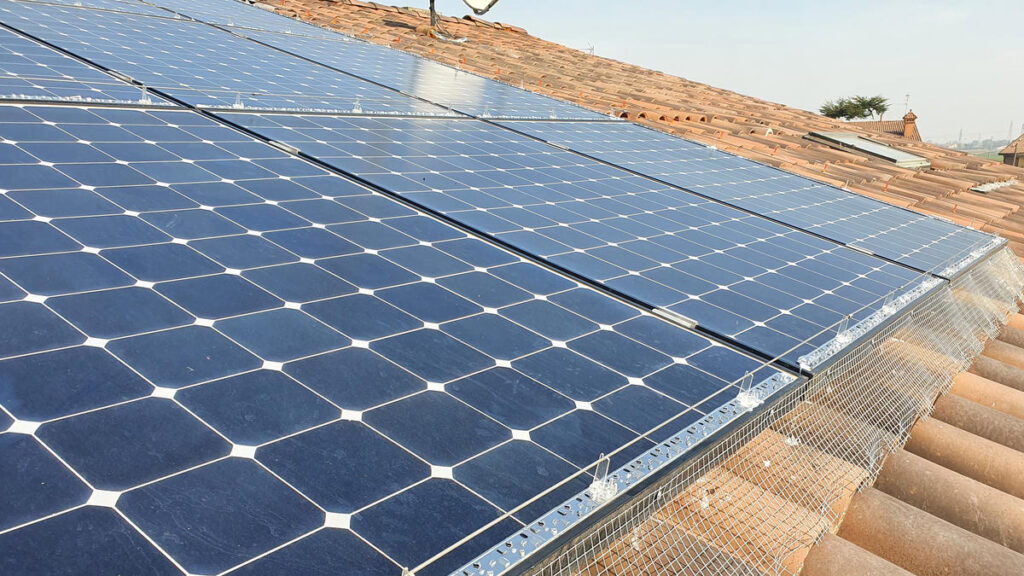 Reti ed impianto elettrostatico Falco Installazioni su Pannelli solari 6 MV